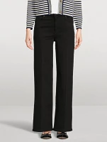 Le Slim Palazzo Wide-Leg Jeans