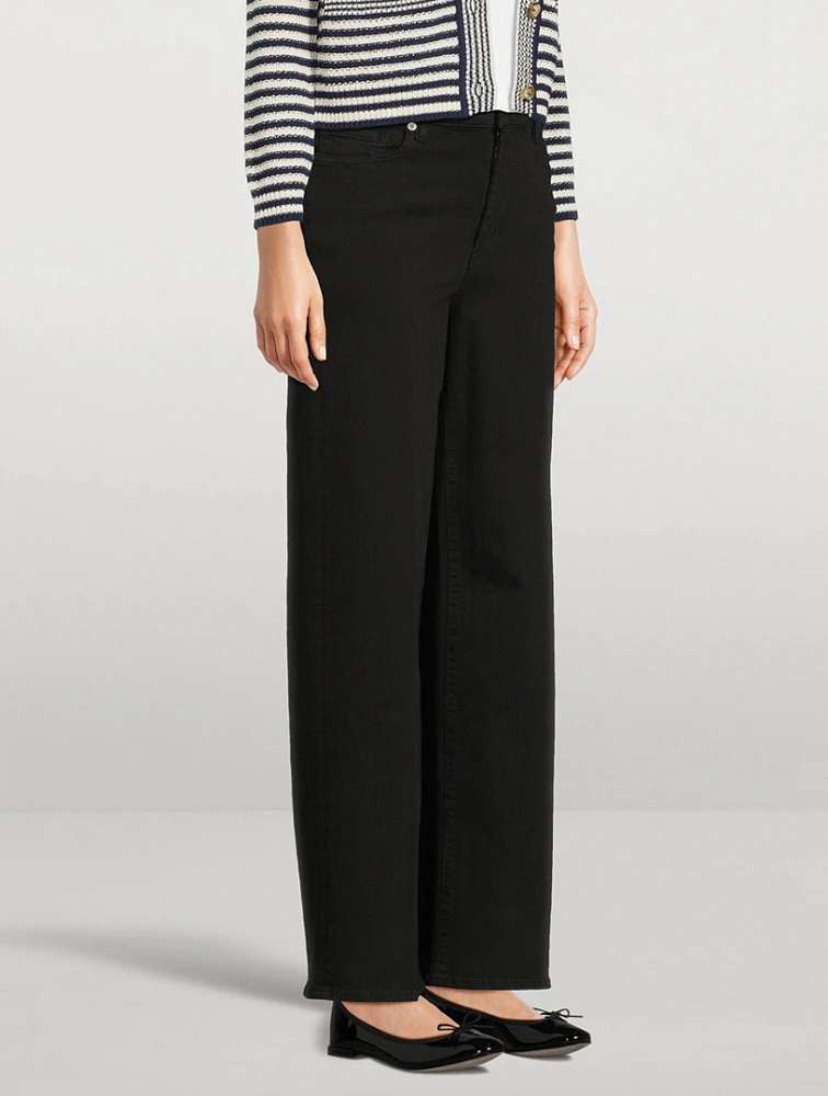 Le Slim Palazzo Wide-Leg Jeans