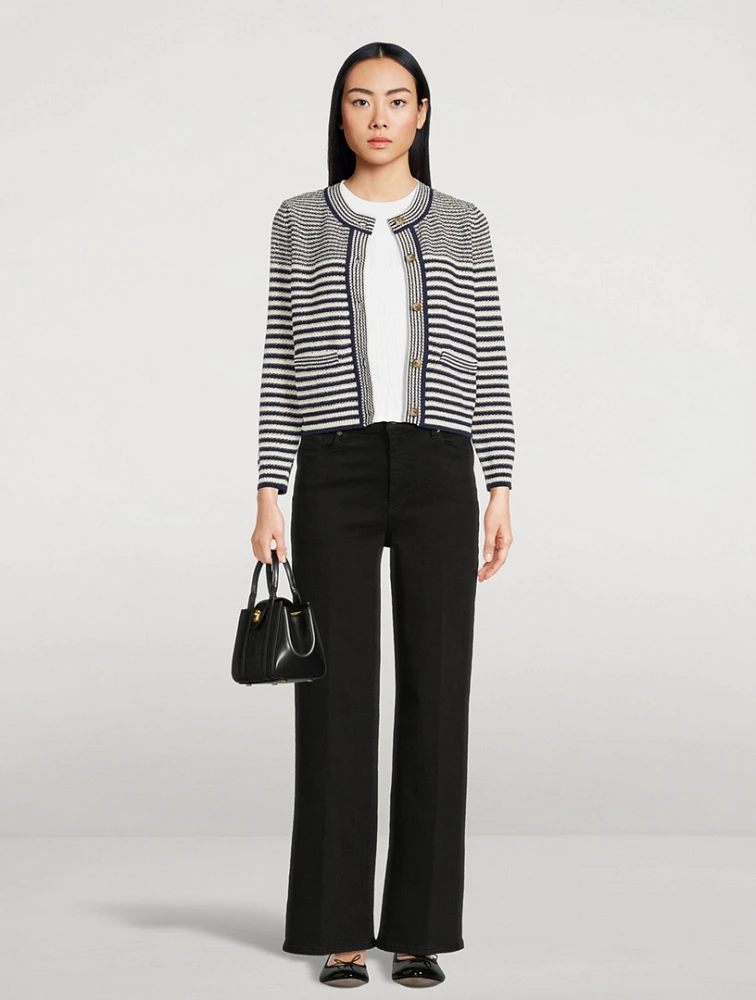 Le Slim Palazzo Wide-Leg Jeans