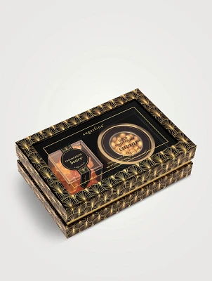 Two-Piece Champagne And Caviar Candy Bento Box