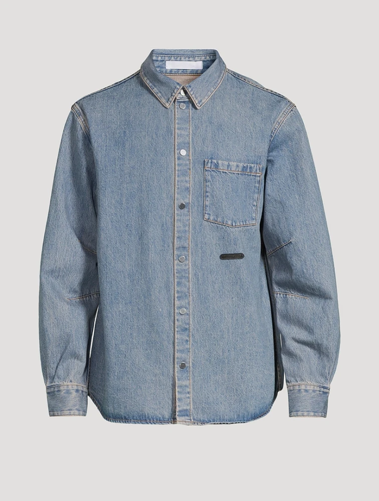 Curved Classic Denim Shirt