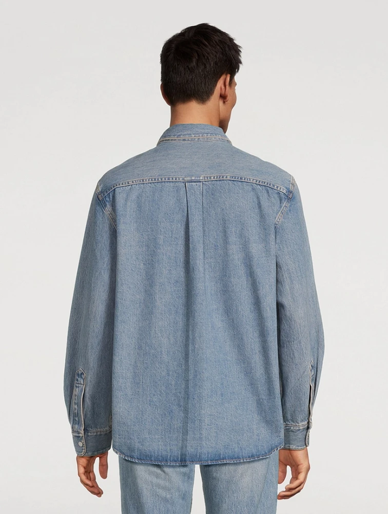 Curved Classic Denim Shirt