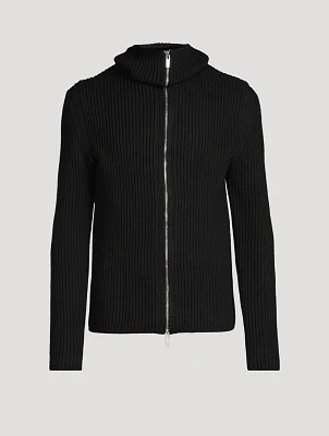 De Safety Wool Zip Sweater