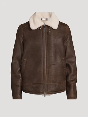 Kane Shearling Bomber Jacket