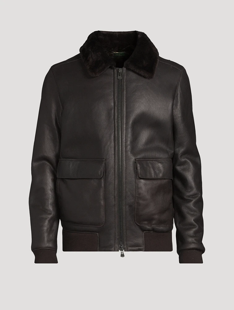 Seth Shearling Bomber Jacket