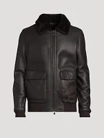 Seth Shearling Bomber Jacket