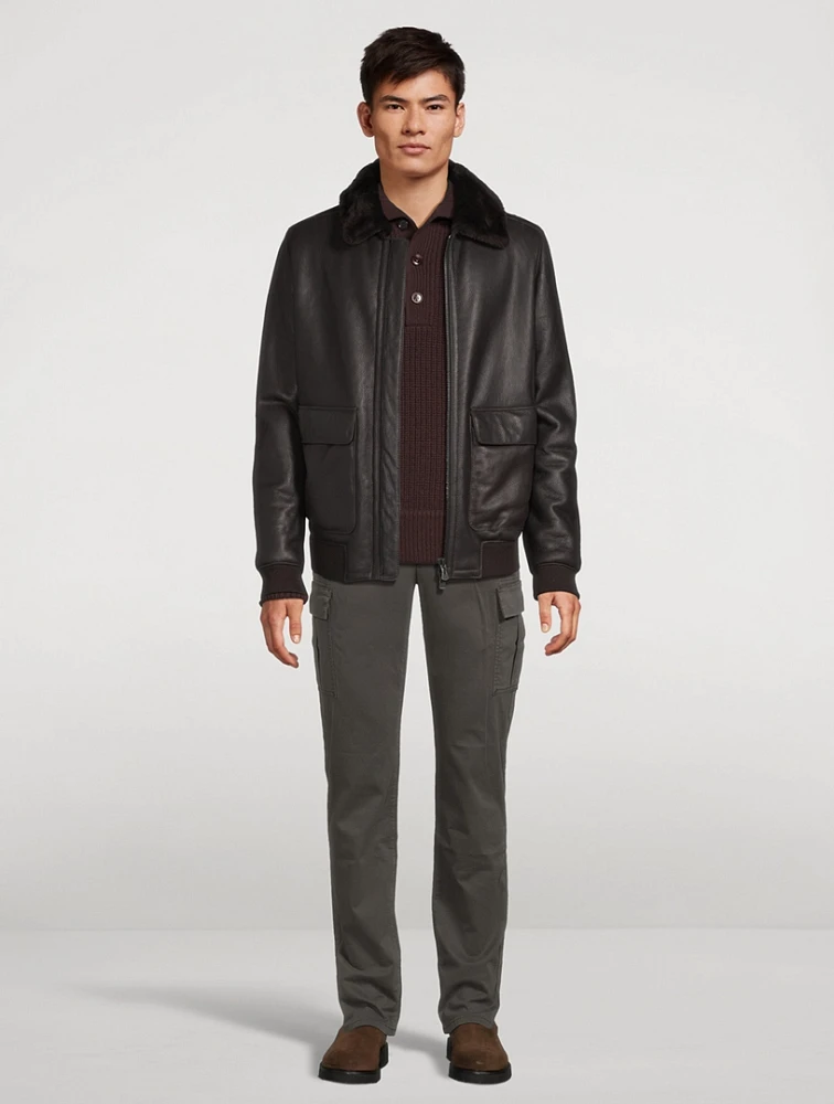 Seth Shearling Bomber Jacket