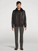 Seth Shearling Bomber Jacket