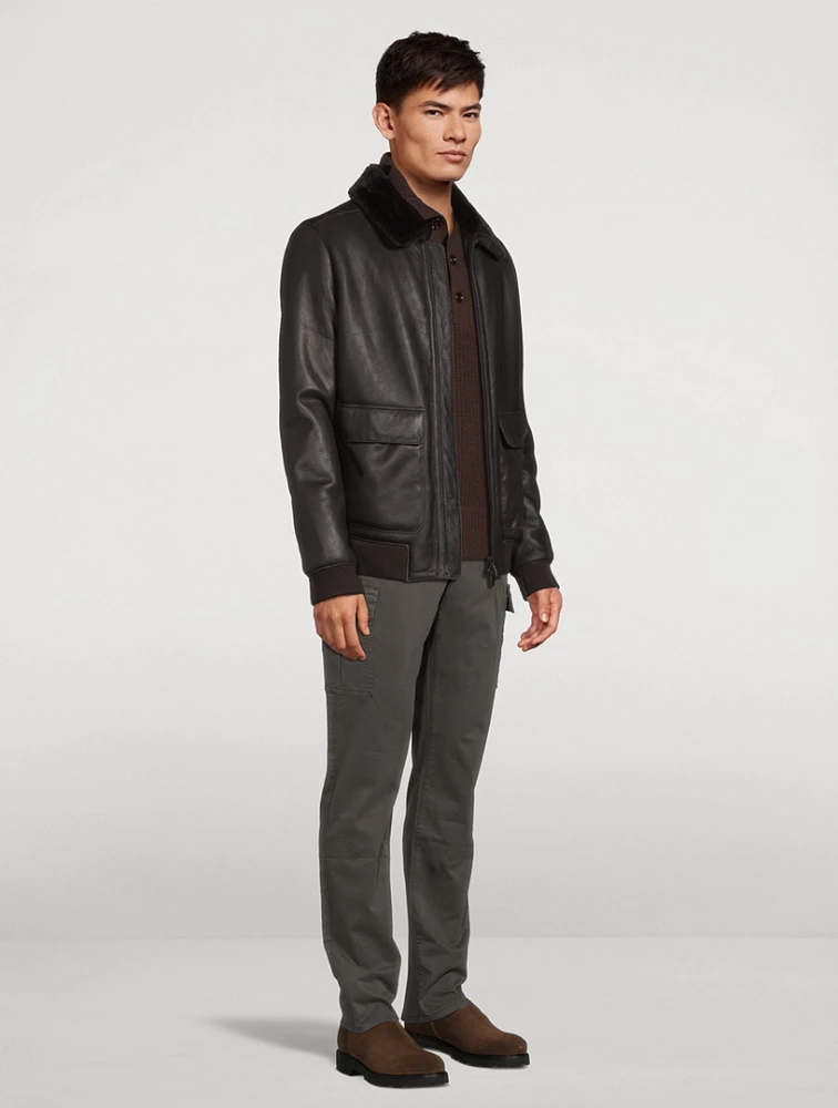 Seth Shearling Bomber Jacket