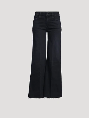 The Roller Frayed Wide-Leg Jeans