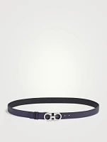 Reversible Leather Gancini Belt