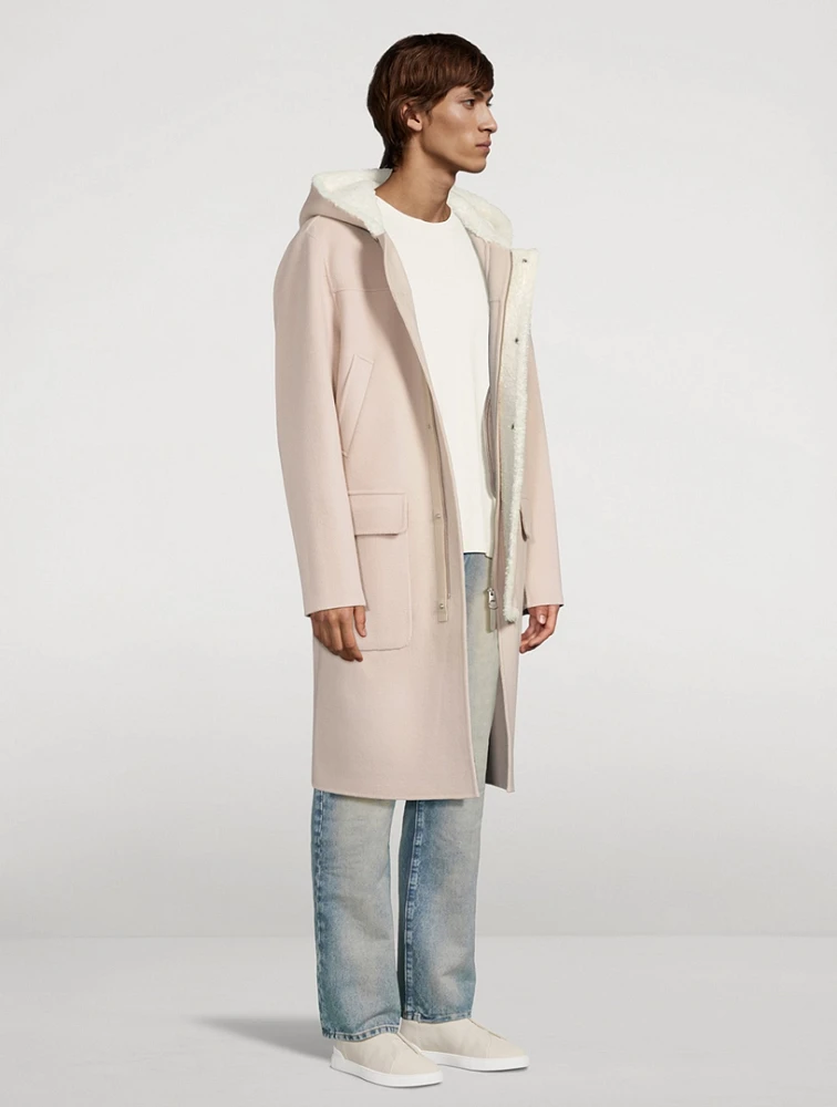 Abraham Double-Face Wool Hooded Coat
