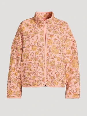 Chloe Quilted Jacket Floral Print