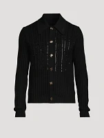 Wool Long-Sleeve Polo