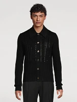 Wool Long-Sleeve Polo