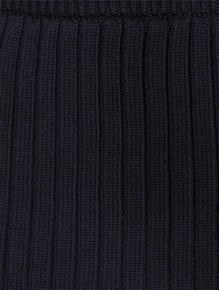 Wool Flared Combo Pants