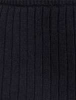 Wool Flared Combo Pants
