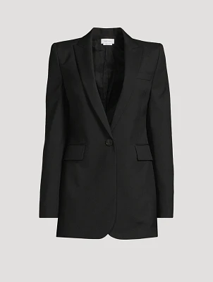 Wool Gabardine Blazer