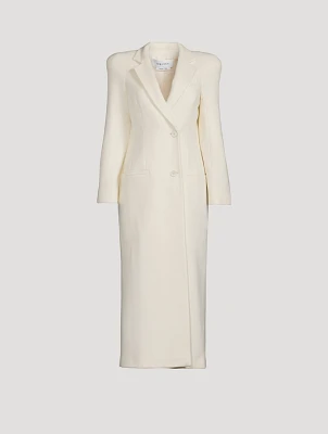 Double-Breasted Wool Cashmere Coat