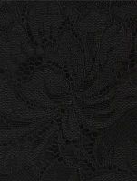 Stretch Lace Midi Skirt