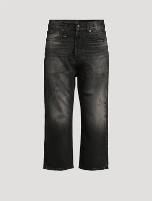 Tailored Drop-Crotch Jeans