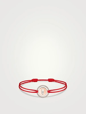 Lucky Move 18K Rose Gold Cord Bracelet