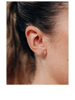 Jac+Jo Icon 14K Gold Enamel Heart Stud Earrings