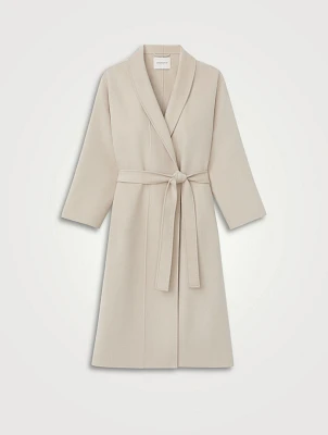 Belted Double-Face Cashmere Coat