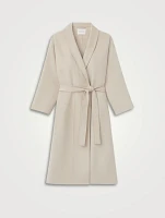 Belted Double-Face Cashmere Coat