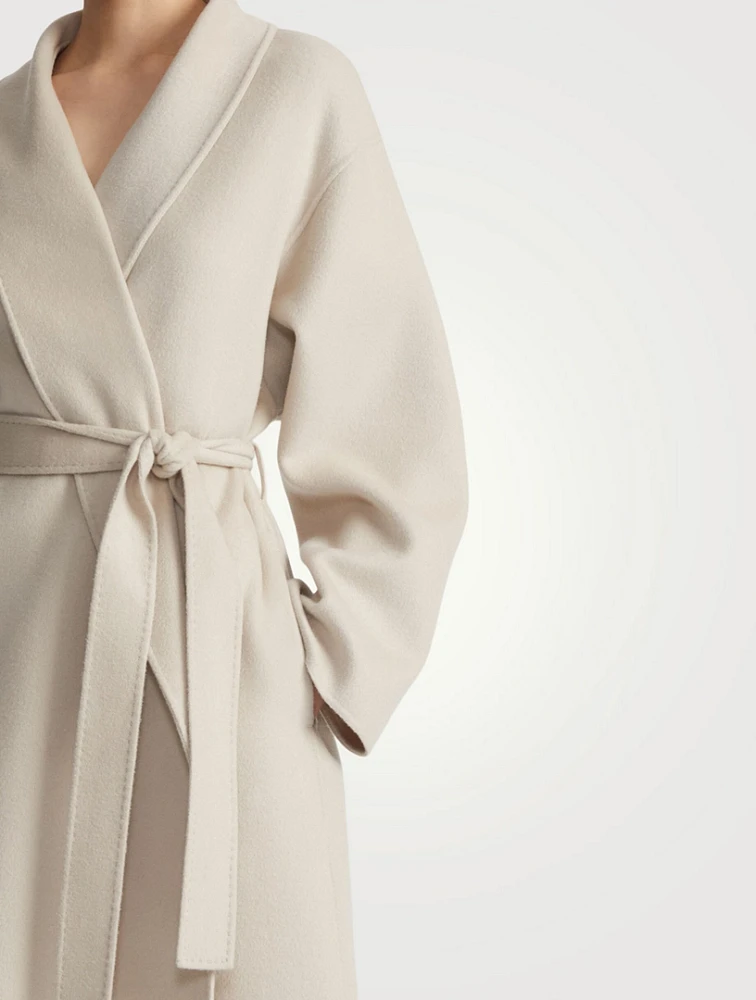 Belted Double-Face Cashmere Coat