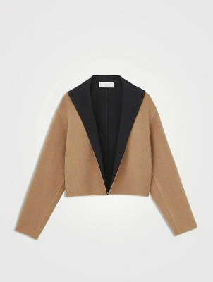 Reversible Wool Cashmere Double-Face Jacket