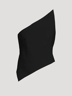 Asymmetric Wool Top