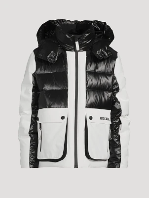 Andre Mixed-Media Down Ski Jacket