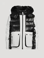 Andre Mixed-Media Down Ski Jacket