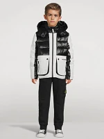 Andre Mixed-Media Down Ski Jacket