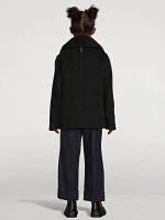 Camden Shearling-Trimmed Peacoat