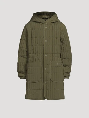 Hayden Vertical Quilted Light Down Coat