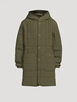 Hayden Vertical Quilted Light Down Coat