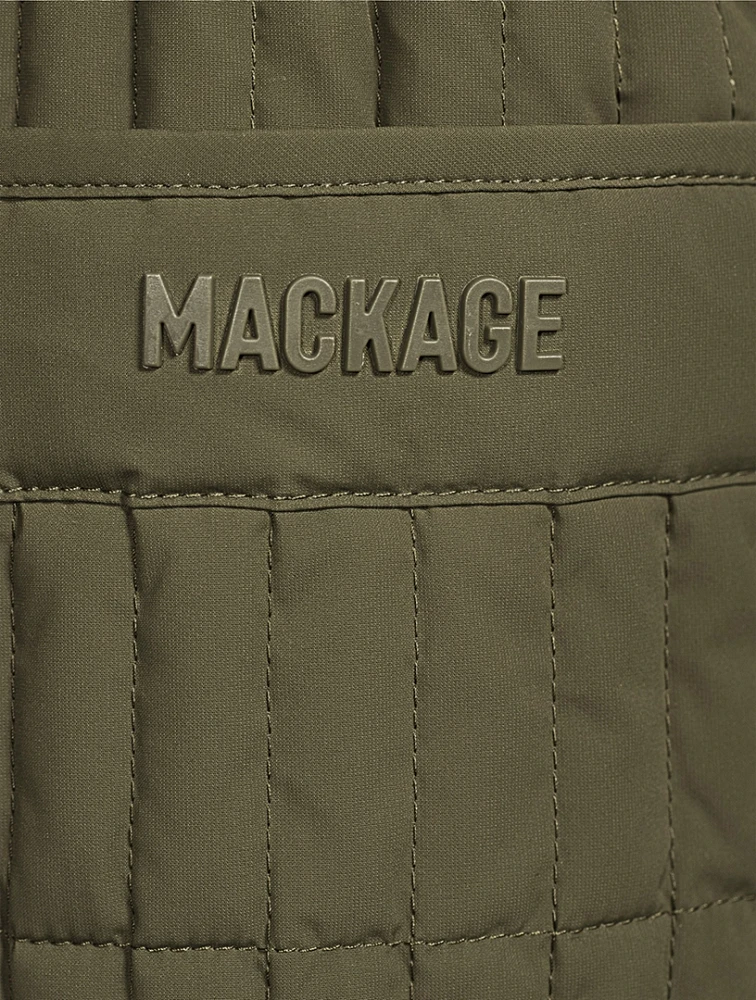 Hayden Vertical Quilted Light Down Coat