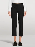 Stretch Twill Kick Flare Trousers
