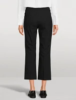 Stretch Twill Kick Flare Trousers