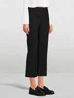 Stretch Twill Kick Flare Trousers