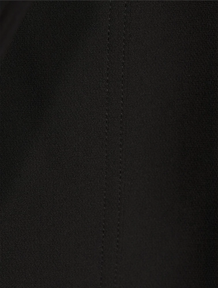 Admiral Crêpe Cropped Trench Coat