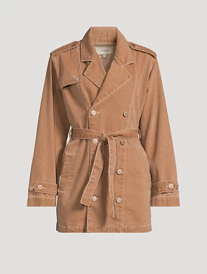 Nicola Cropped Trench Coat