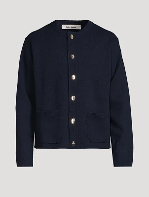 Night Wool And Cashmere Cardigan