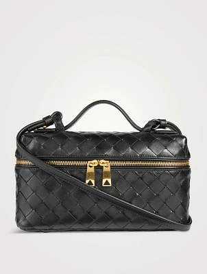 Bang Bang Intrecciato Leather Vanity Case
