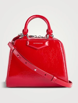 Nano Antigona Cube Patent Leather Bag