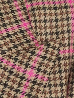 90s Wool Blazer Glen Check Print