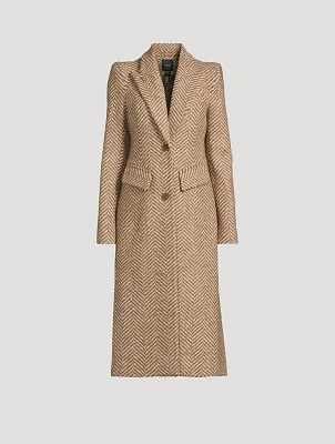 Pagoda Brando Herringbone Coat