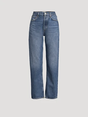 90s Pinch Waist Straight Jeans